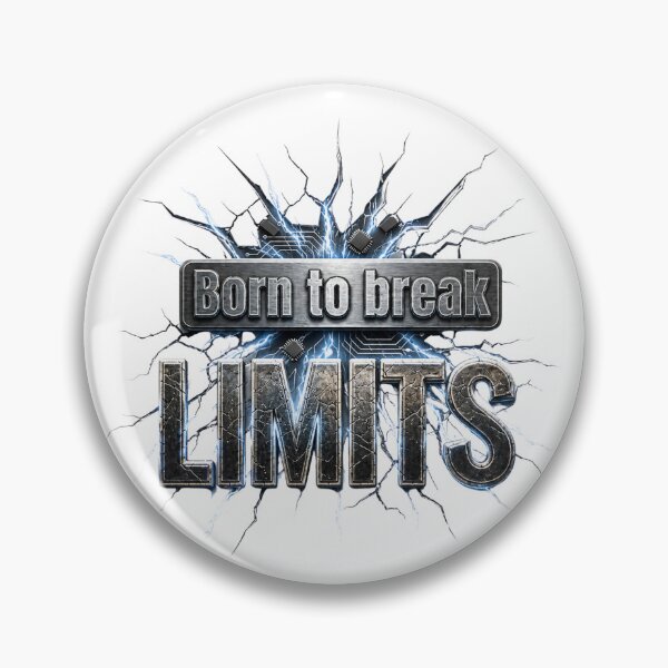 Item preview, Born to Break Limits Motivational Electric Typography designed and sold by KireaDesigns.