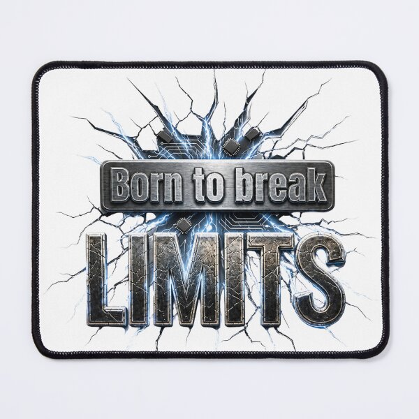 Item preview, Born to Break Limits Motivational Electric Typography designed and sold by KireaDesigns.