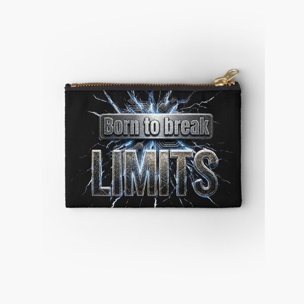 Item preview, Born to Break Limits Motivational Electric Typography designed and sold by KireaDesigns.