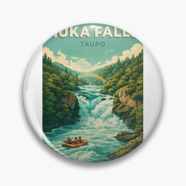 Item preview, Huka Falls Taupō Waikato River Lake Taupō North Island designed and sold by Aryabek.