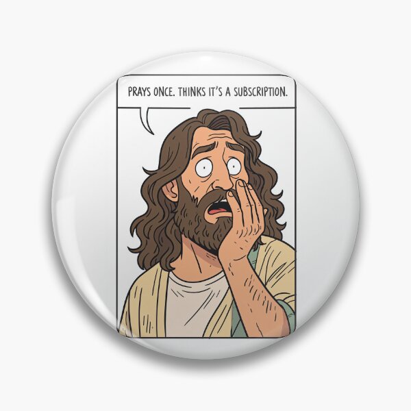 Item preview, Prays Once Thinks Its a Subscription Cartoon Shock designed and sold by Piotrek0001.