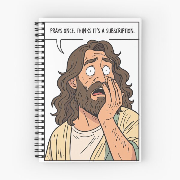 Item preview, Prays Once Thinks Its a Subscription Cartoon Shock designed and sold by Piotrek0001.