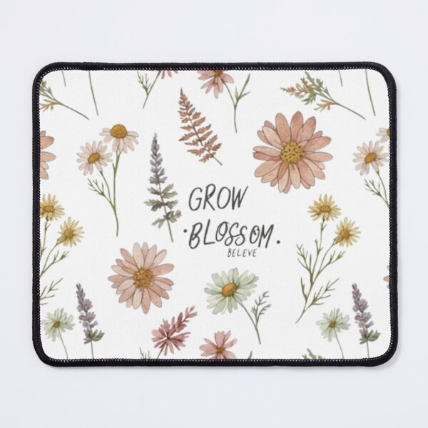 Item preview, Vintage Botanical Pressed Flowers Pattern — Wildflower Wreath Cottagecore Print, Grow Blossom Believe, Dark Academia Herbarium Wall Art 1970s Aesthetic designed and sold by Ditstyle.