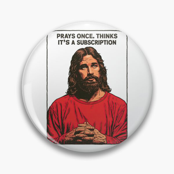 Item preview, Prays Once Thinks Its a Subscription Red Shirt designed and sold by Piotrek0001.