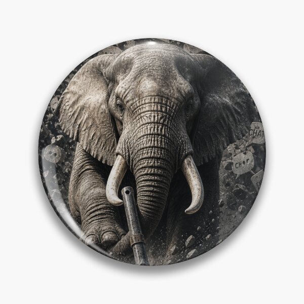 Item preview, Founder Output Value Elephant Industrial Brutalist Art Print designed and sold by SavannaStrikes.