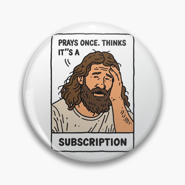 Item preview, Prays Once Thinks Its a Subscription Facepalm Sketch designed and sold by Piotrek0001.