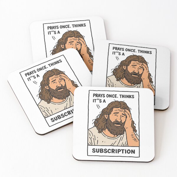 Item preview, Prays Once Thinks Its a Subscription Facepalm Sketch designed and sold by Piotrek0001.
