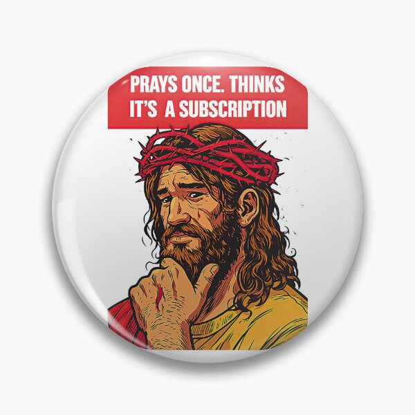 Item preview, Prays Once Thinks Its a Subscription Red Filter Pop Art designed and sold by Piotrek0001.