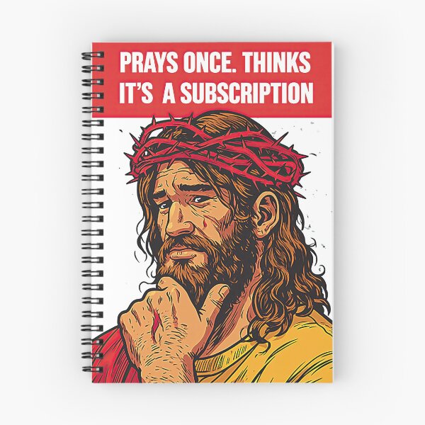 Item preview, Prays Once Thinks Its a Subscription Red Filter Pop Art designed and sold by Piotrek0001.