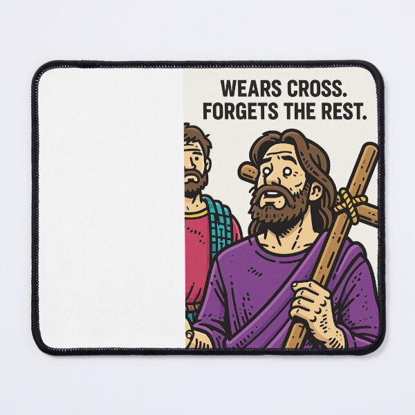 Item preview, Wears Cross Forgets The Rest Purple Shirt Graphic designed and sold by Piotrek0001.