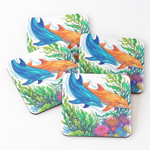 Item preview, Dolphins swimming designed and sold by PP&RAINBOW SHOP.