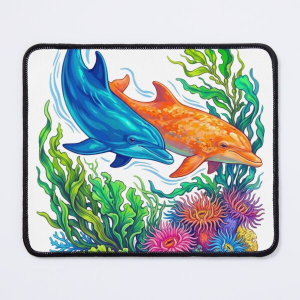 Item preview, Dolphins swimming designed and sold by PP&RAINBOW SHOP.