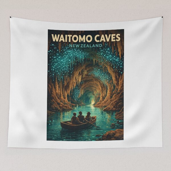 Item preview, Waitomo Caves Waikato Region Glowworm Grotto North Island New Zealand designed and sold by Aryabek.
