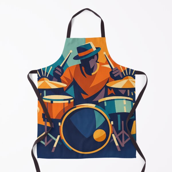 Item preview, Geometric Drummer in Festival Colour Shapes designed and sold by InkSmithery.