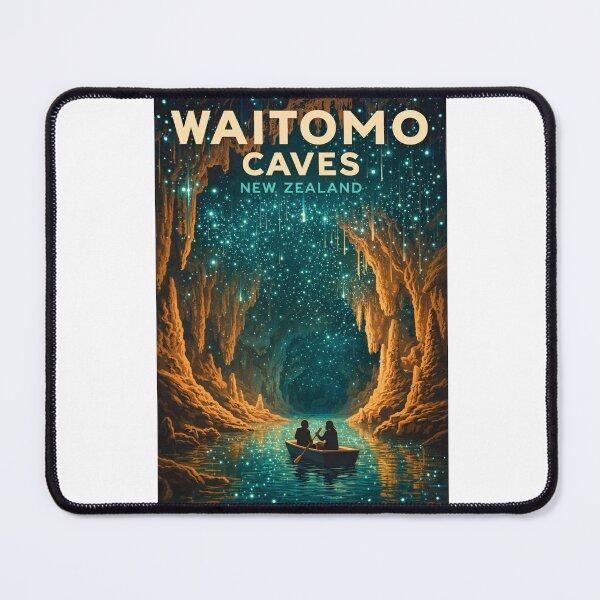 Item preview, Waitomo Caves Waikato Region Glowworm Grotto Ruakuri Cave Aranui Cave designed and sold by Aryabek.