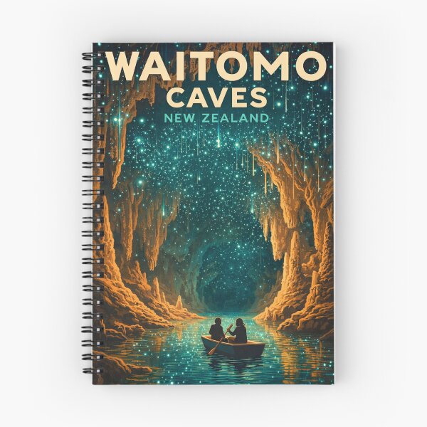 Item preview,  Waitomo Caves Waikato Region Glowworm Grotto Ruakuri Cave Aranui Cave designed and sold by Aryabek.