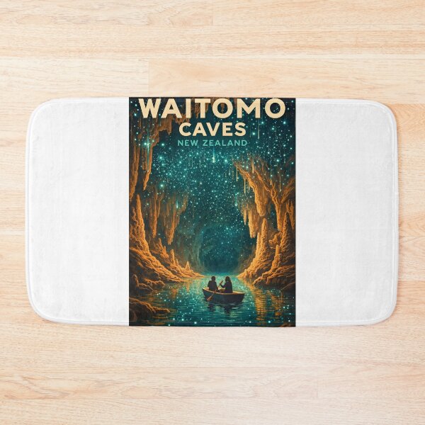Item preview,  Waitomo Caves Waikato Region Glowworm Grotto Ruakuri Cave Aranui Cave designed and sold by Aryabek.