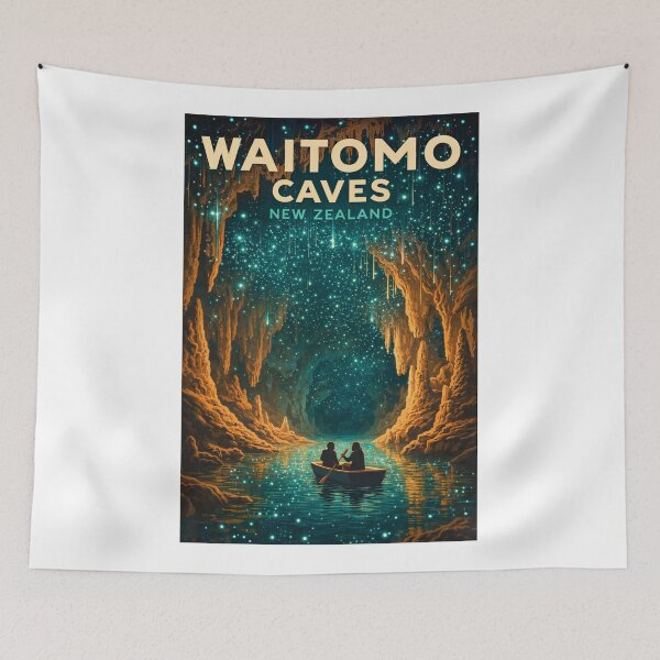 Item preview,  Waitomo Caves Waikato Region Glowworm Grotto Ruakuri Cave Aranui Cave designed and sold by Aryabek.