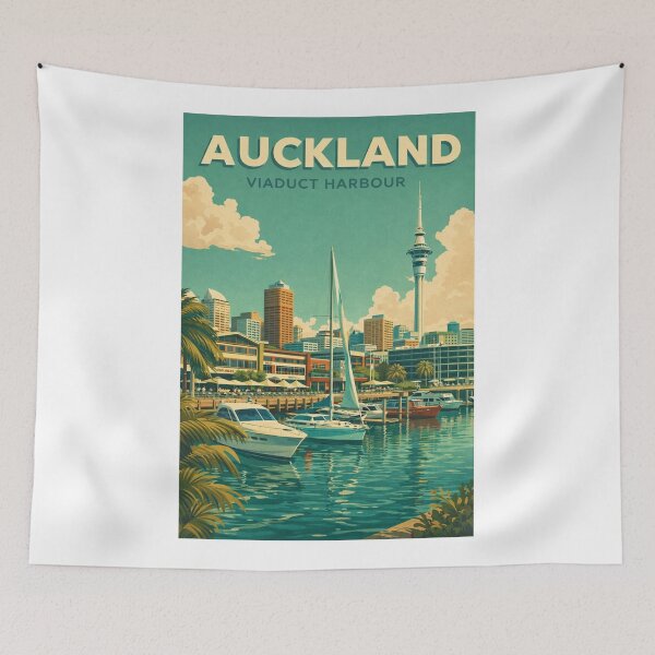 Item preview, Auckland Viaduct Harbour Sky Tower Waitematā Harbour New Zealand designed and sold by Aryabek.