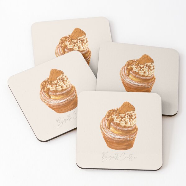 Item preview, Biscoff Cruffin Illustration – Caramel Cookie Butter Dessert Art, Bakery Style Food Drawing, Cruffin Sticker designed and sold by simplepaperplan.