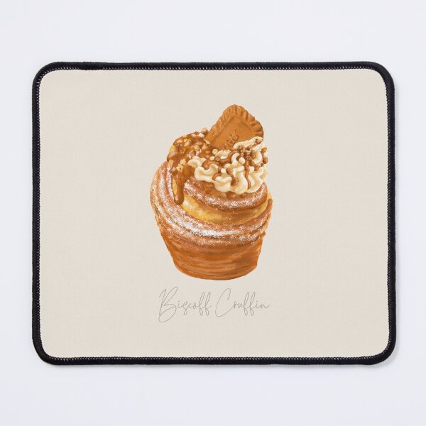 Item preview, Biscoff Cruffin Illustration – Caramel Cookie Butter Dessert Art, Bakery Style Food Drawing, Cruffin Sticker designed and sold by simplepaperplan.