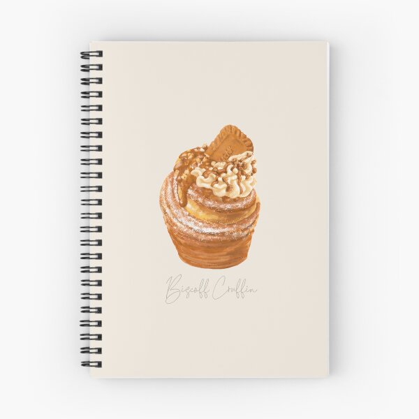 Item preview, Biscoff Cruffin Illustration – Caramel Cookie Butter Dessert Art, Bakery Style Food Drawing, Cruffin Sticker designed and sold by simplepaperplan.