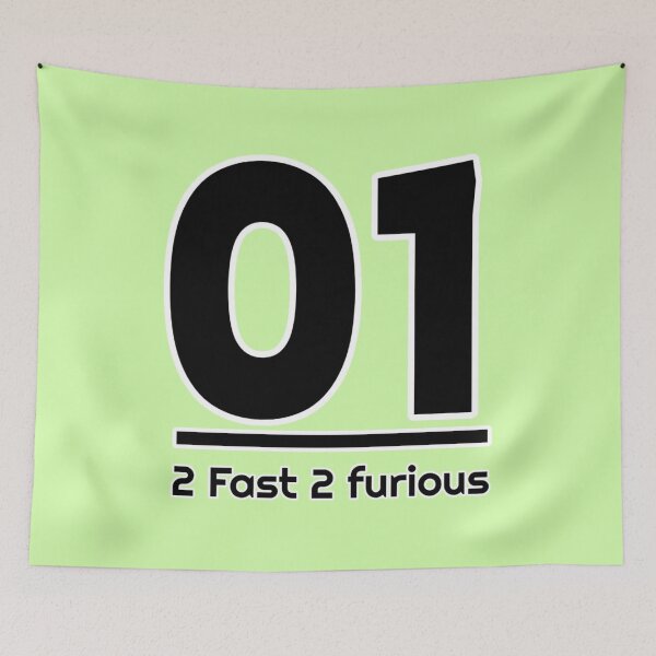 Item preview, 01 2 Fast 2 Furious Racing Typography Retro Car Style Design designed and sold by PixelParinda.