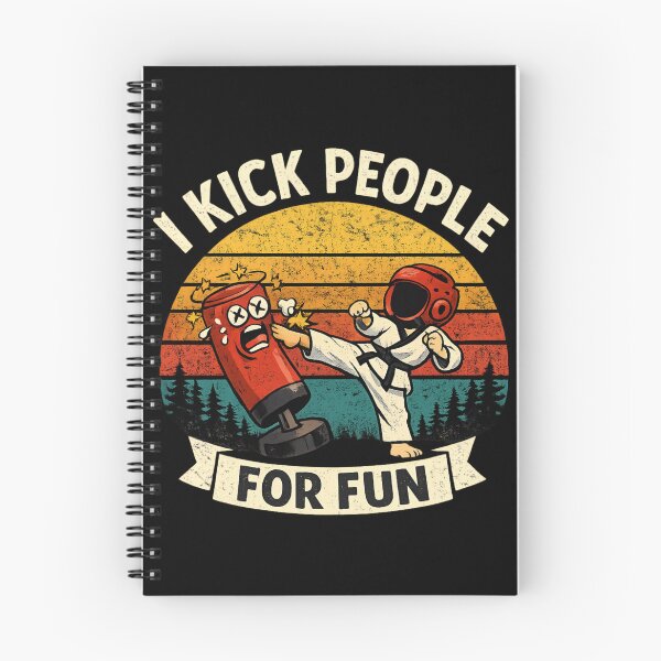 Item preview, I Kick People For Fun – Funny Taekwondo Martial Arts Retro  designed and sold by SidTastic .