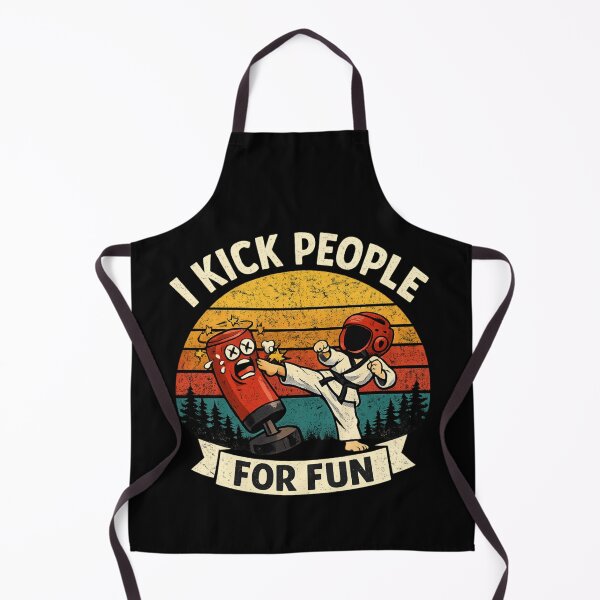 Item preview, I Kick People For Fun – Funny Taekwondo Martial Arts Retro designed and sold by SidTastic .