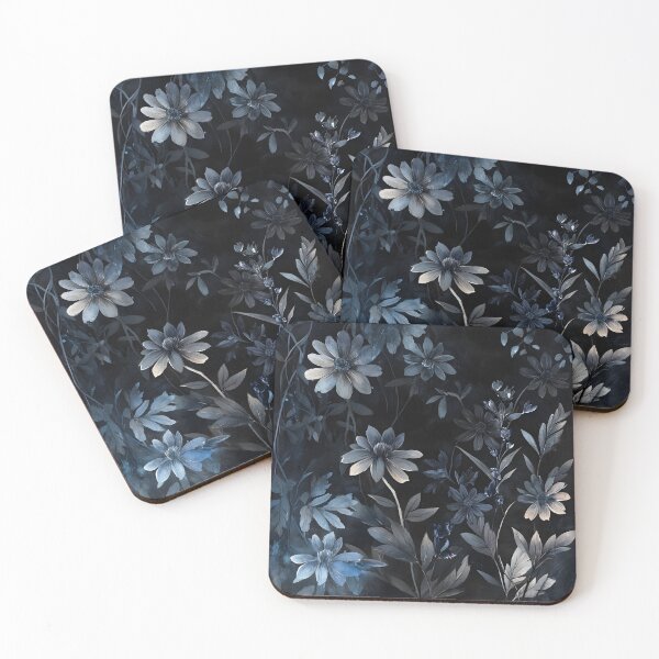 Item preview, Dark Vintage Watercolor Midnight Floral Romantic Flowers designed and sold by GrinGalore.