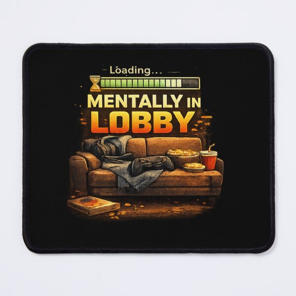 Item preview, Mentally In Lobby Funny Gamer Quote Gaming Meme T-Shirt designed and sold by Artbysarmina.