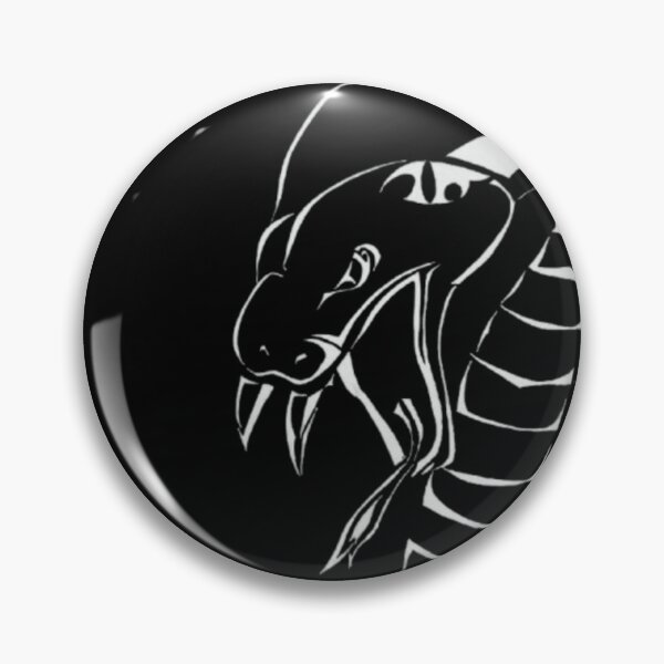 Item preview, Tribal Cobra Snake Strike Pose Dark Ink Art Design designed and sold by silversketchh.
