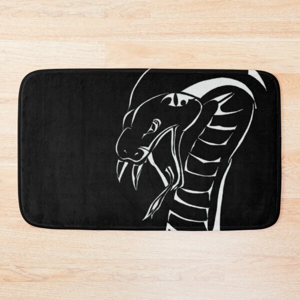 Item preview, Tribal Cobra Snake Strike Pose Dark Ink Art Design designed and sold by silversketchh.