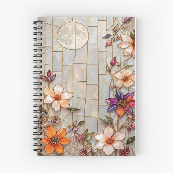 Item preview, Enchanted Moon with Flowers and Cobwebs designed and sold by BriSher.