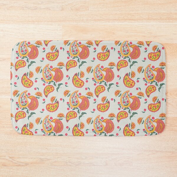 Item preview, Hand Painted Gouache Floral Paisley Pattern in Beige designed and sold by NoemiMarozsan.