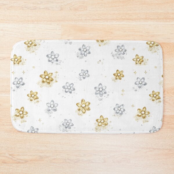Item preview, Gold Silver Flower Art designed and sold by AureliasDesignStudio.