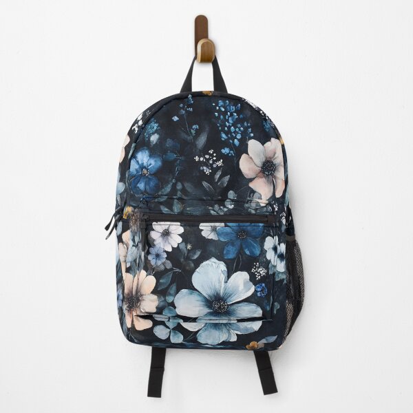Item preview, Dark Vintage Watercolor Midnight Floral Romantic Wildflowers designed and sold by GrinGalore.