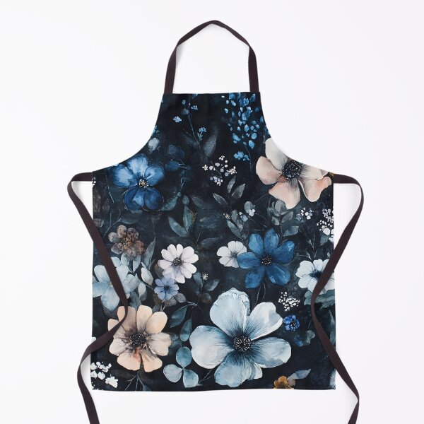 Item preview, Dark Vintage Watercolor Midnight Floral Romantic Wildflowers designed and sold by GrinGalore.