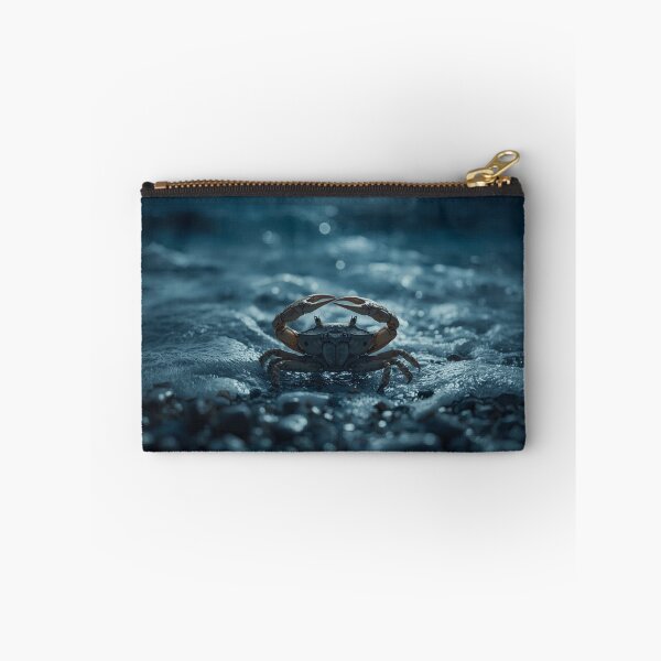 Item preview, Realistic Cancer Zodiac Crab Reaching For Moon Dark Blue Sky designed and sold by Mustangana.