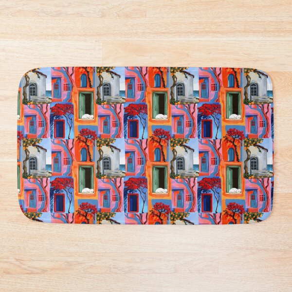 Item preview, Seamless pattern featuring doors and trees  designed and sold by Nastasiakhmnk.
