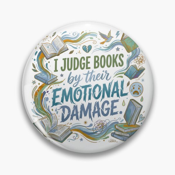 Item preview, I Judge Books By Their Emotional Damage Ver. 1 | Book Lover | Bookworm Gifts | Reader Humor | Bibliophile Aesthetic designed and sold by AmethystStreet.