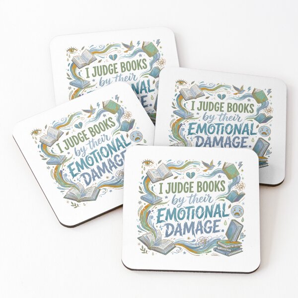 Item preview, I Judge Books By Their Emotional Damage Ver. 1 | Book Lover | Bookworm Gifts | Reader Humor | Bibliophile Aesthetic designed and sold by AmethystStreet.