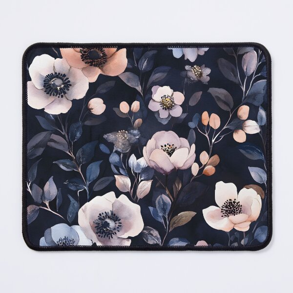 Item preview,  Vintage Watercolor Midnight Floral Romantic Purple Wildflowers designed and sold by GrinGalore.