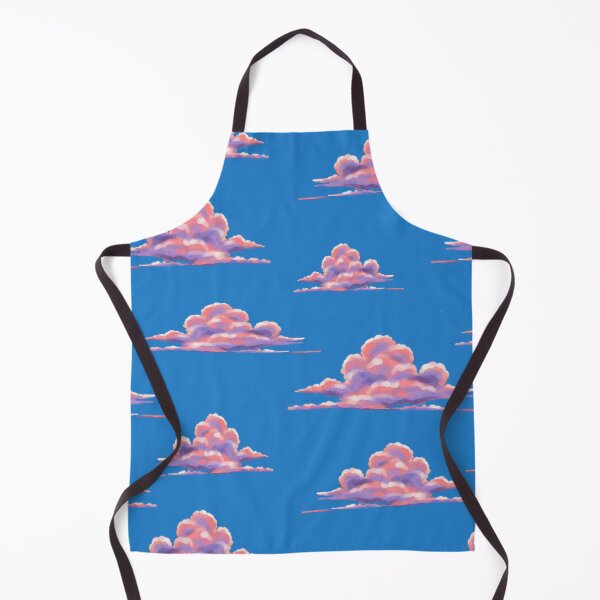Item preview, Anime-style pink clouds seamless pattern  designed and sold by Nastasiakhmnk.