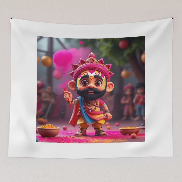 Item preview, Holi Turban Man Sticker   designed and sold by Teewave-Ashish.