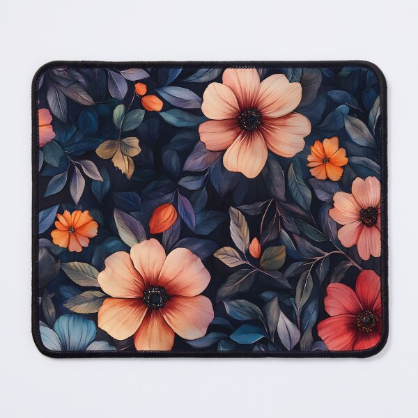 Item preview, Vintage Watercolor Midnight Floral Romantic Colorful Wildflowers designed and sold by GrinGalore.