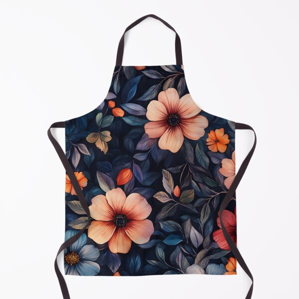Item preview, Vintage Watercolor Midnight Floral Romantic Colorful Wildflowers designed and sold by GrinGalore.