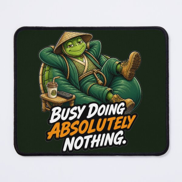 Item preview, Busy Doing Absolutely Nothing - Lazy Yokai Turtle designed and sold by Threadnovax.