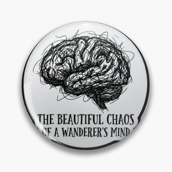Item preview, Beautiful Chaos Of A Wanderer’s Mind – Overthinking Brain Sticker designed and sold by Elviqus Shop.