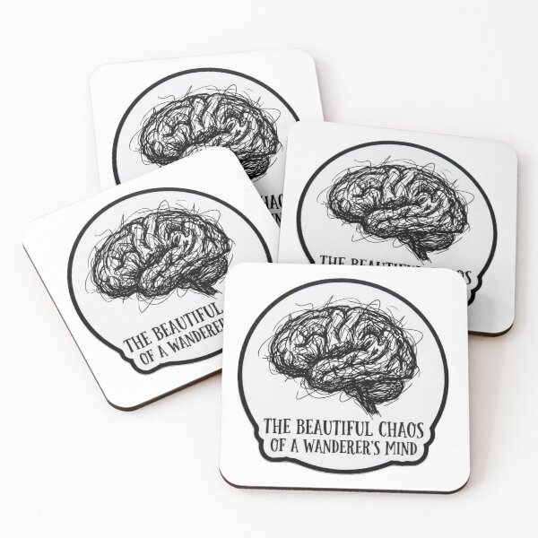 Item preview, Beautiful Chaos Of A Wanderer’s Mind – Overthinking Brain Sticker designed and sold by Elviqus Shop.